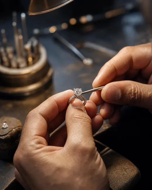 Diamond jewellery craftsmanship at One Caret
